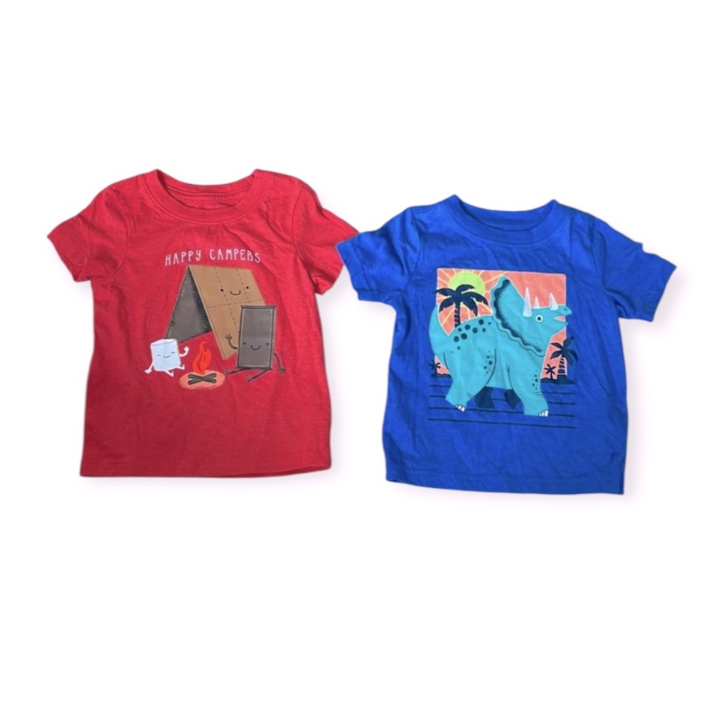 Cat & Jack Jumping Beans Graphic Crewneck T-Shirt Bundle
